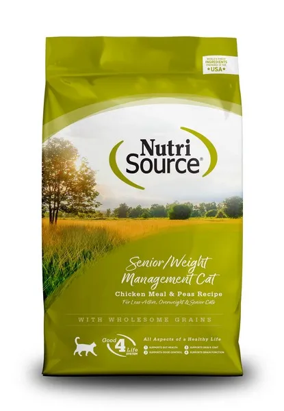 16 Lb Nutrisource Cat Senior Weight Managment Chicken & Rice - Treat